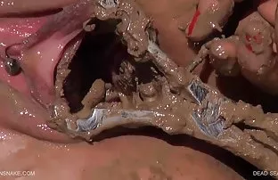 XXX ભીડ tore પડોશી srely કૂતરી અને કમ સ્તનો પર